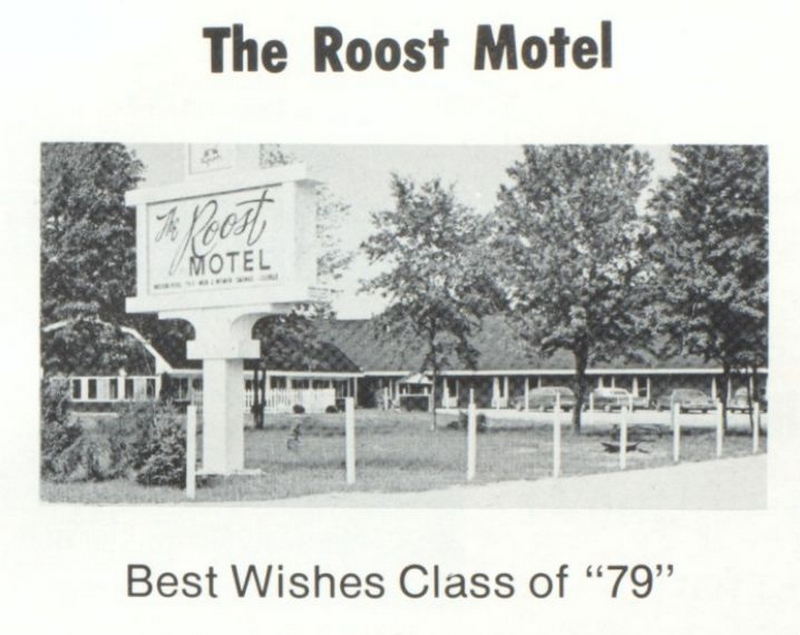 Motel 72 (Roost Motel) - 1979 Yearbook Ad